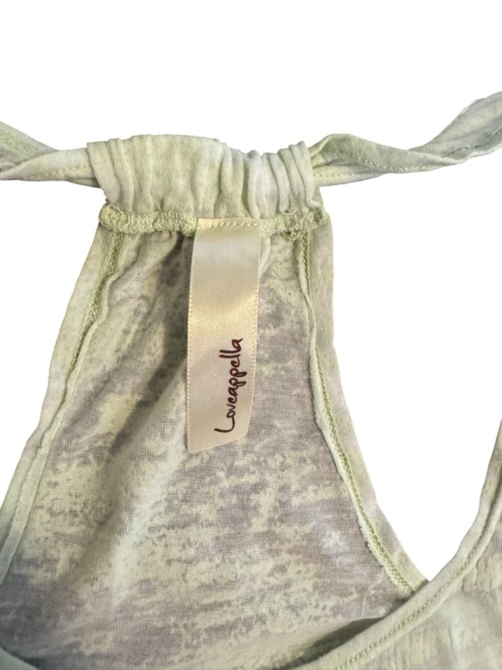 Loveappella Womens Sleeveless Racerback Tank Top With Butterfly Print - Size S - Picture 3 of 6
